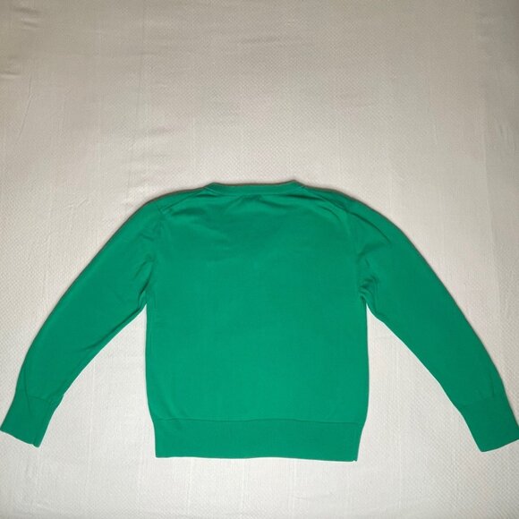 Calvin Klein Jeans Green V-Neck Sweater | Size Large | Classic 100% Cotton Knit - Picture 7 of 7